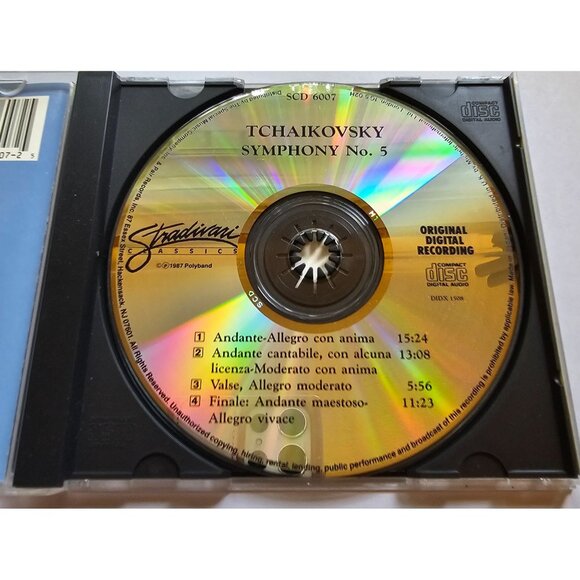 Tchaikovsky Symphony No. 5 In E Minor Op. 64 CD Stradivari Classics Original Dig - Picture 3 of 5
